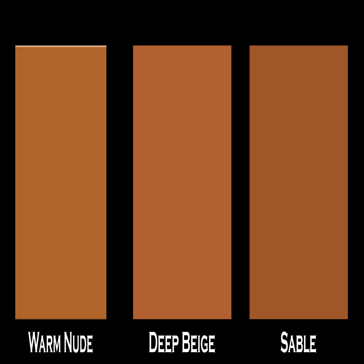 Warm To Dark Tan Tone Complexion Mineral Dropper Foundation Sample Pack